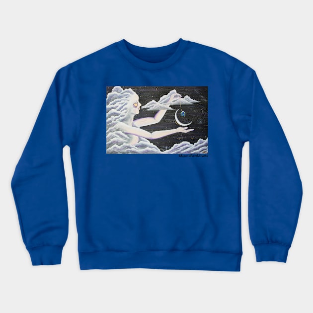 "Luna" Crewneck Sweatshirt by Austin Floyd Artwork